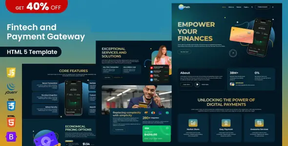 Fintech & Online Payment Gateway HTML5 Template