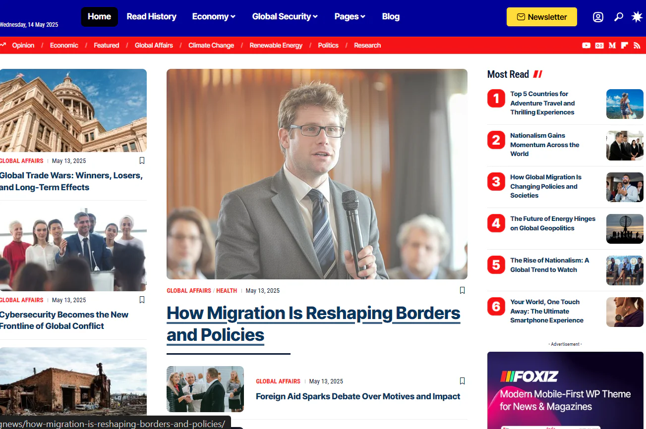 Newspaper News & Magazine WordPress