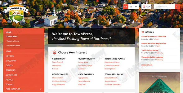 Municipality & Town Government WordPress Theme