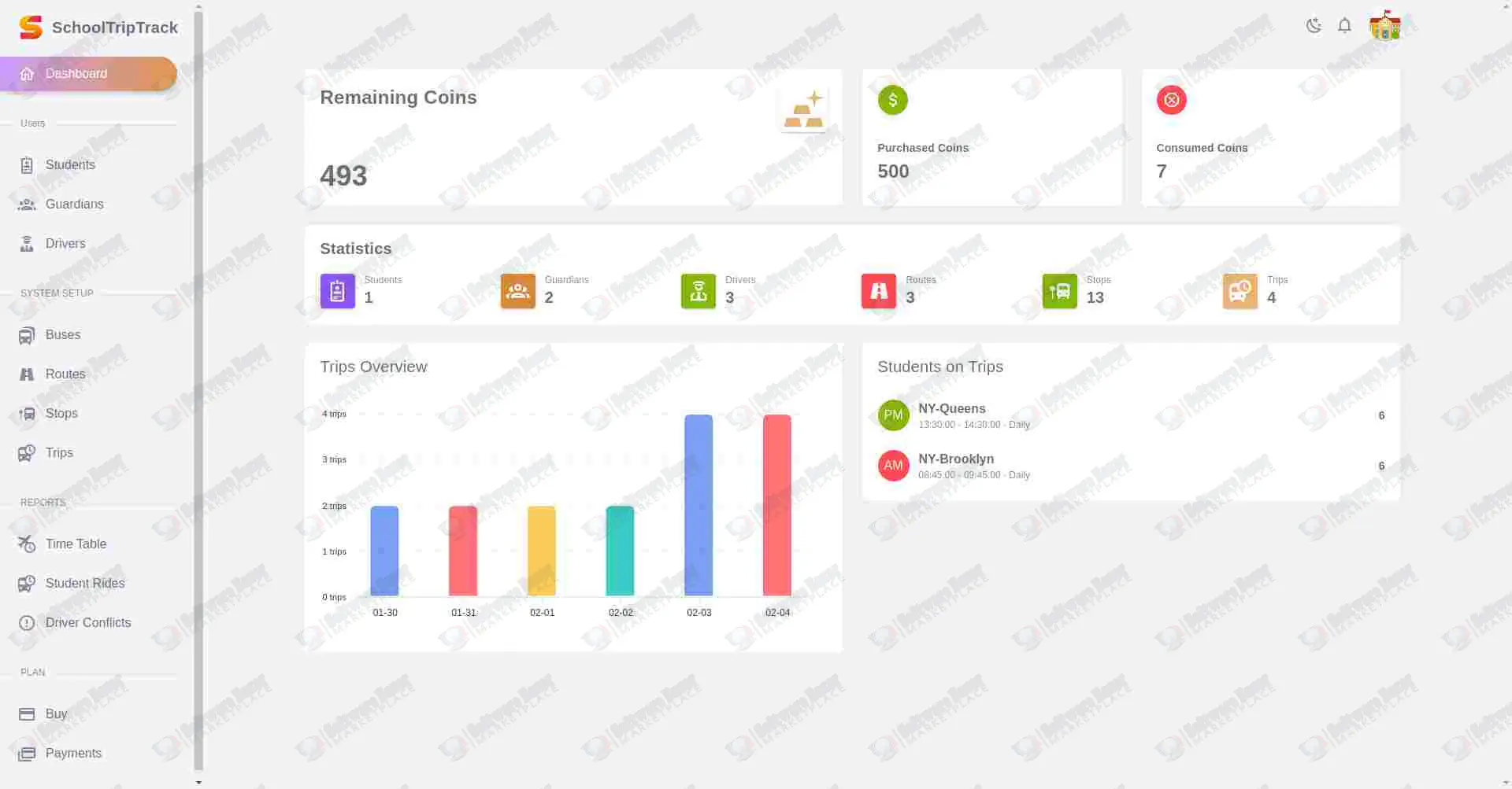 SchoolBusTrack-Multi School System for School Bus Tracking - 2.1