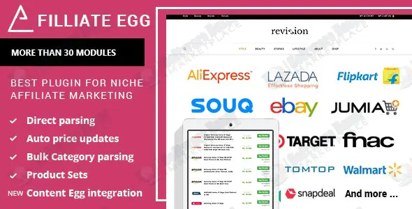 Affiliate Egg - Niche Affiliate Marketing Wordpress Plugin - 1.0.9.23