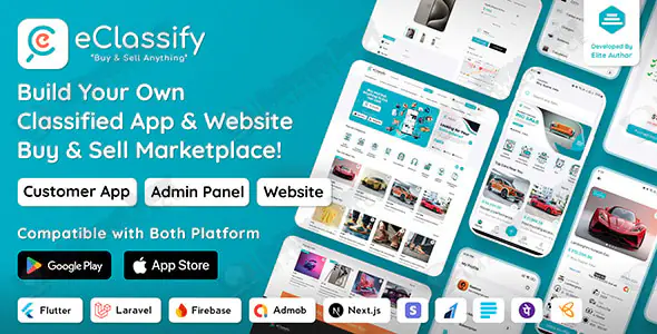 eClassify - Classified ads Buy and Sell Marketplace Flutter App with Laravel Admin Panel -2.6.0