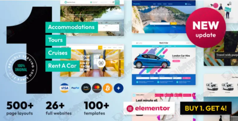 Travel Online Booking WordPress Theme