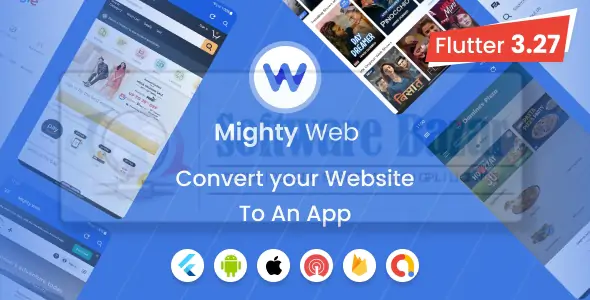 Mighty Web Webview: Web to App Convertor(Flutter + Admin Panel)