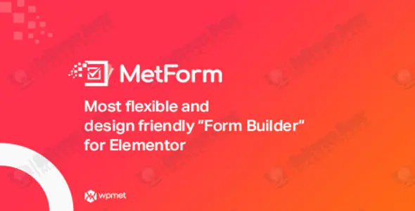 Advanced Elementor Form Builder  -MetForm Pro - 3.8.8