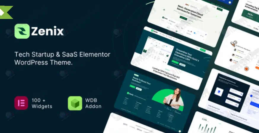 Zenix - Tech Startup & SaaS Elementor WordPress Theme - License Version