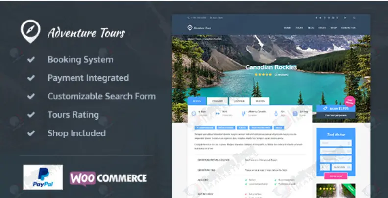 Adventure Tours - WordPress Tour/Travel Theme