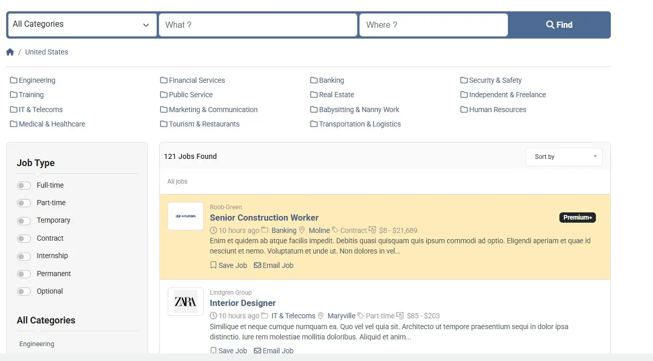 Job Board Web Application