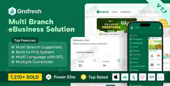Grocery, Pharmacy, eCommerce, Store App and Web with Laravel Admin Panel + Delivery App -7.7