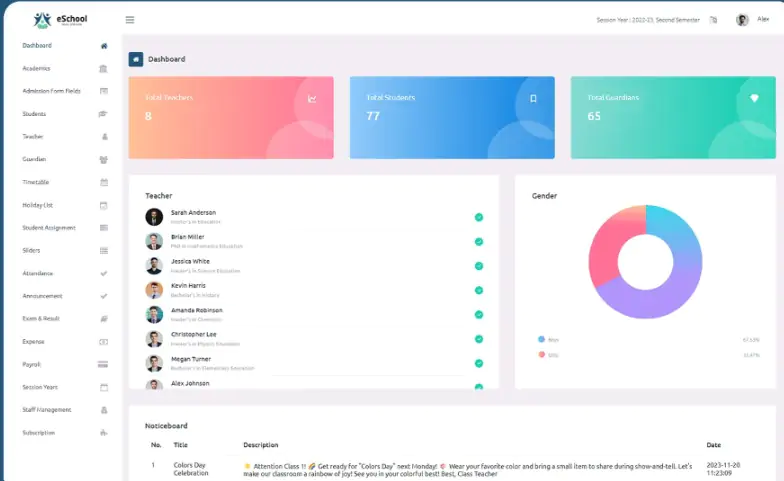 eSchool SaaS - School Management System with Student | Parents Flutter App | Laravel Admin
