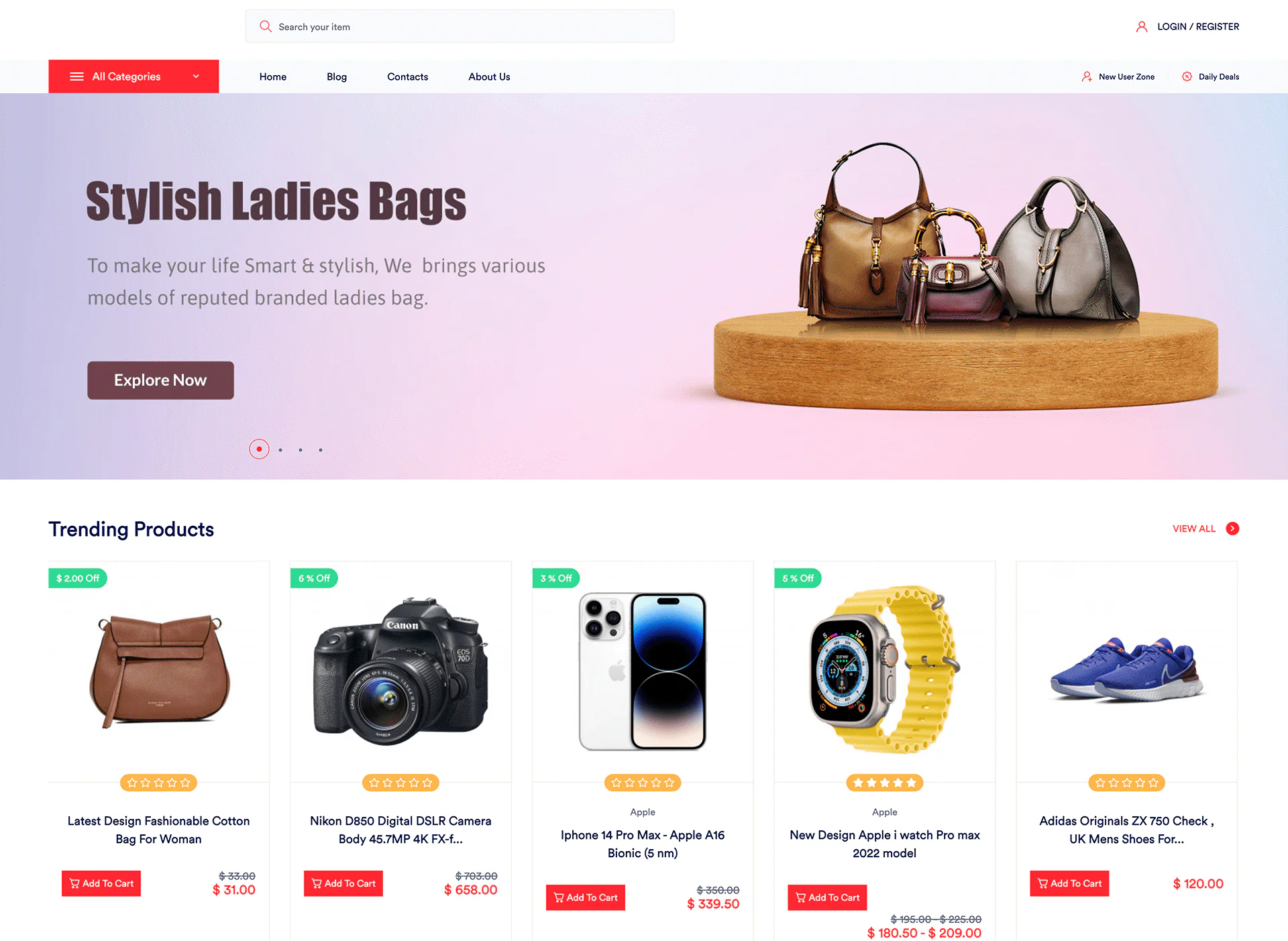 Laravel Ecommerce System CMS Multi-Vendor