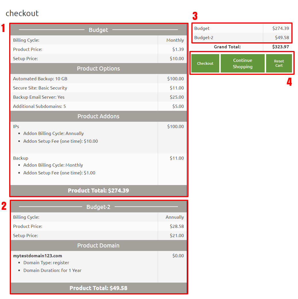 WHMCS Cart - WHMCS Order Pages