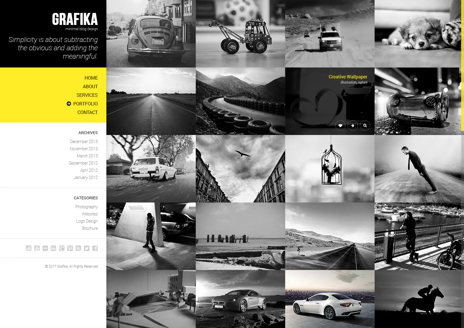 Grafika - Photography & Blog HTML Template