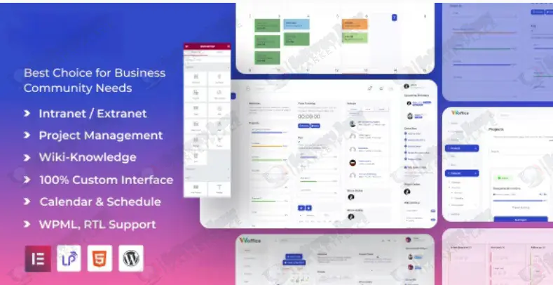 Intranet, Extranet & Project Management WordPress Theme