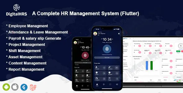DigitalHR - A Complete HR Management System - Flutter