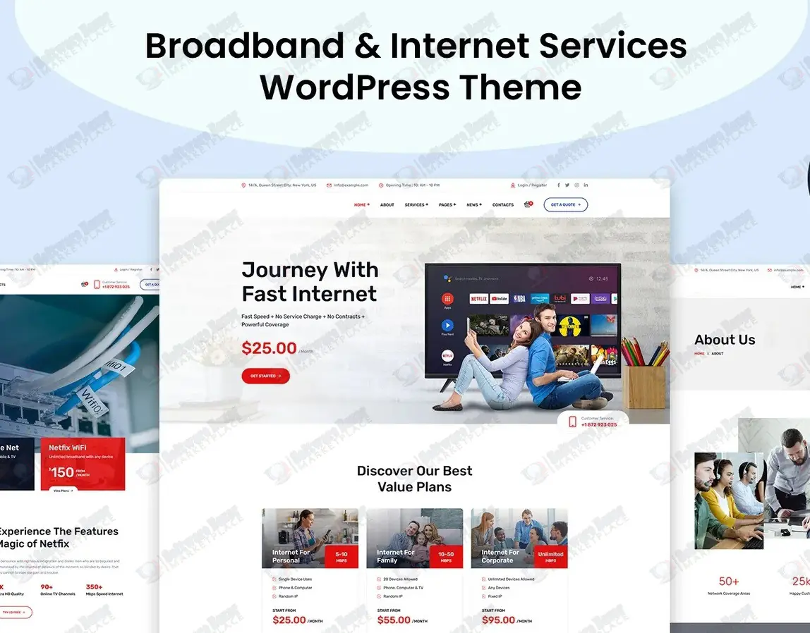 Broadband & Internet Services WP Theme